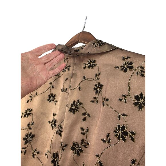 R&M Richards Plus 22W Floral Embroidered Sheer Jacket Blazer - Picture 6 of 12